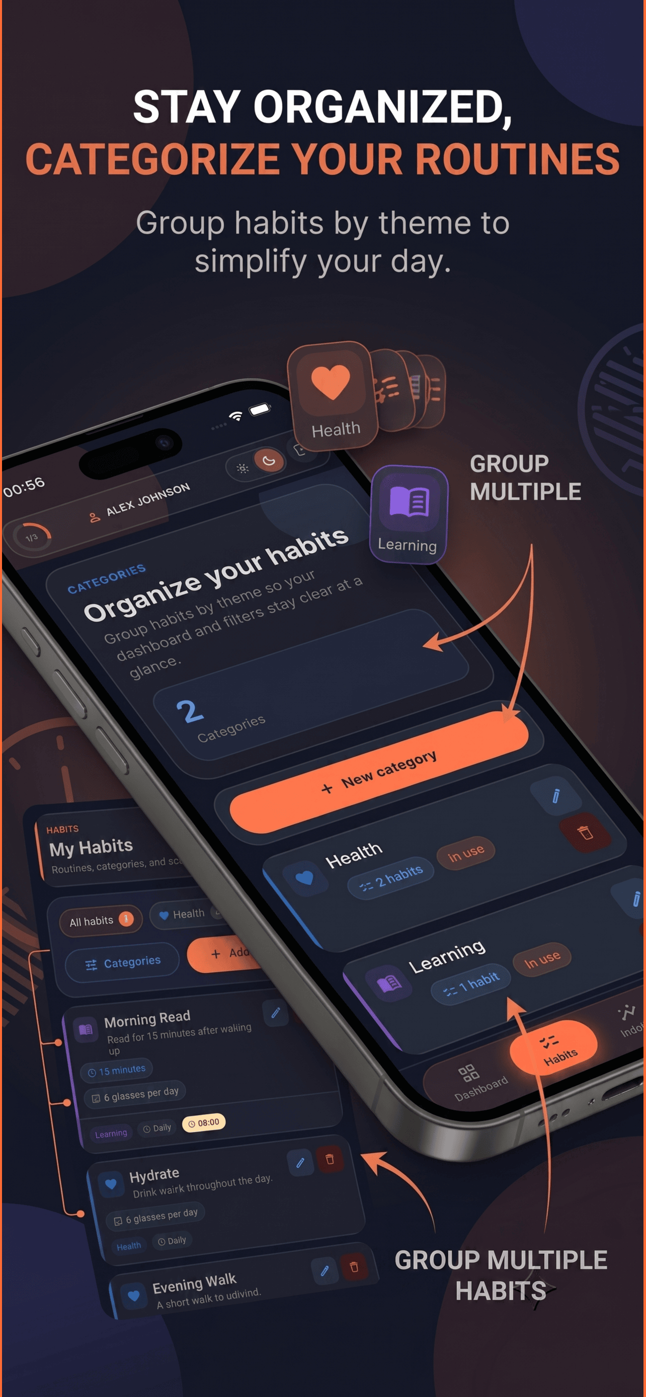Habits IQ categories